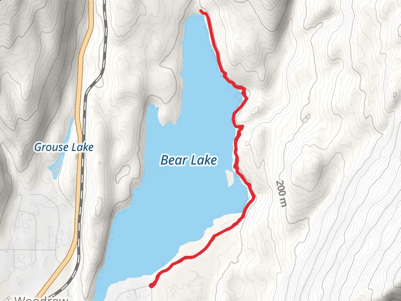 Bear Lake East Shore Trail