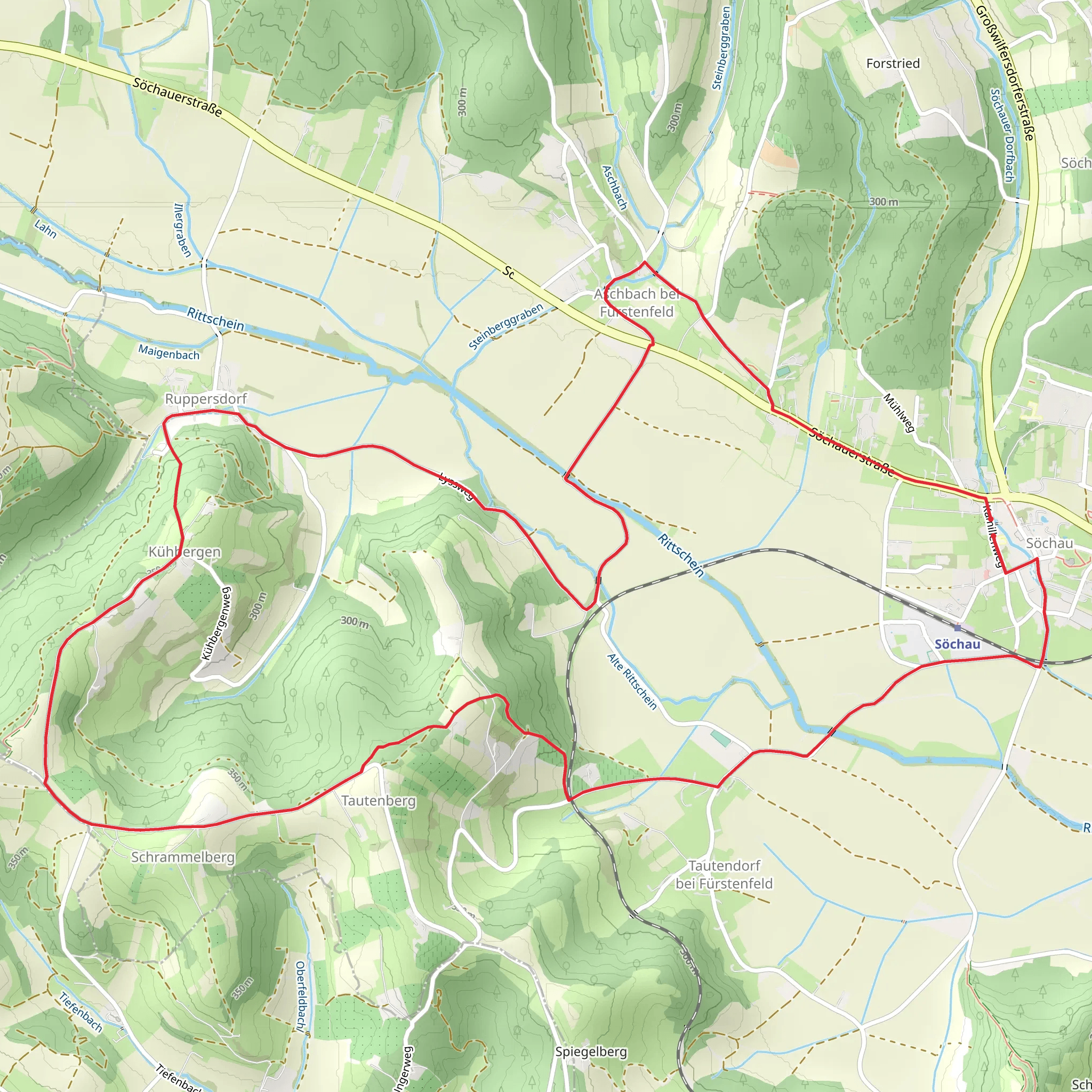 Rittscheintour mobile static map