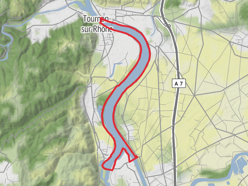 Tain L Hermitage via La Roche de Glun and Touron sur Rhone