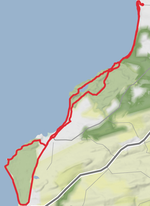 Croy.Culzean.Maidens.Turnberry and back mobile static map