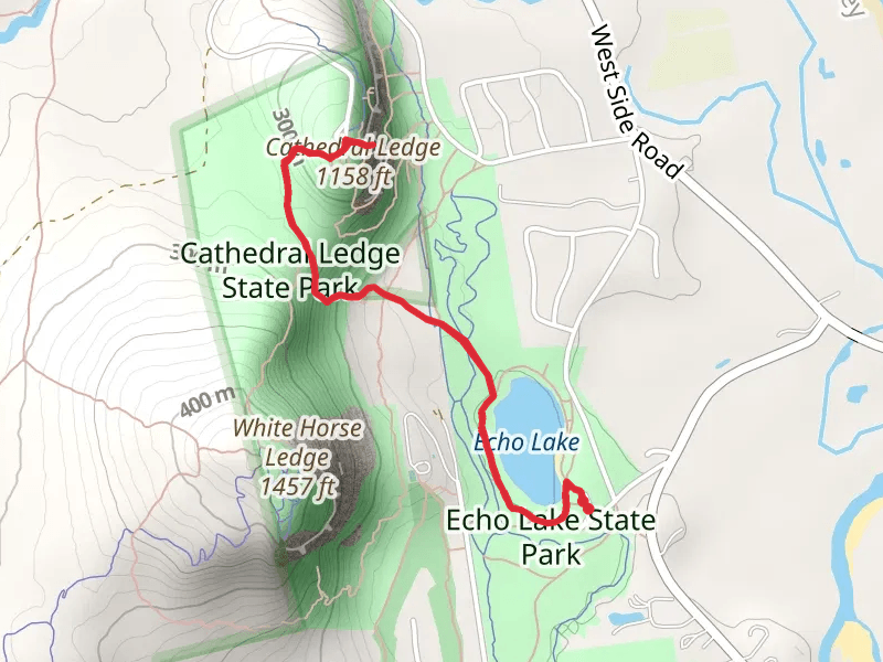 Echo Lake to Cathedral Ledge Trail