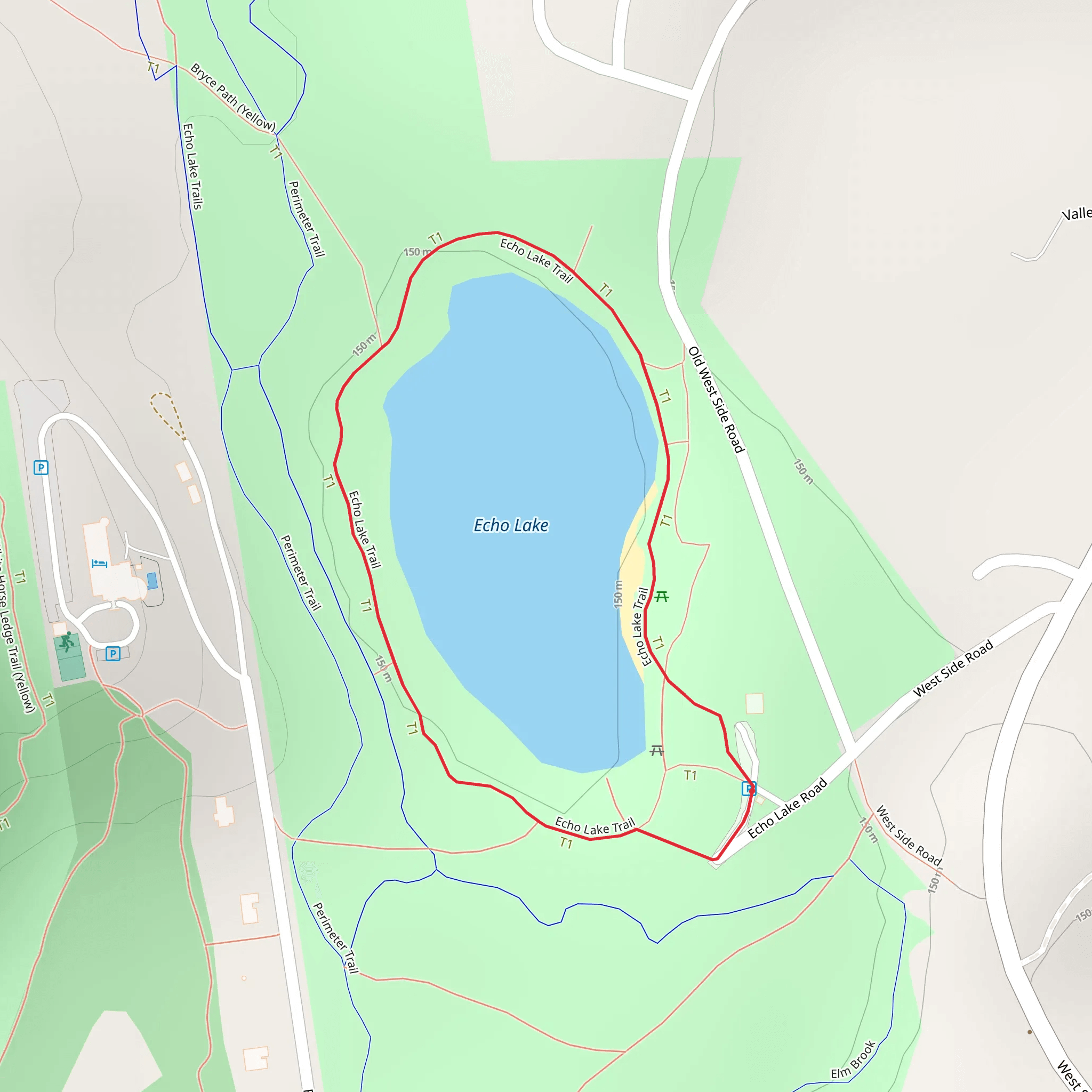 Echo Lake Loop Trail mobile static map