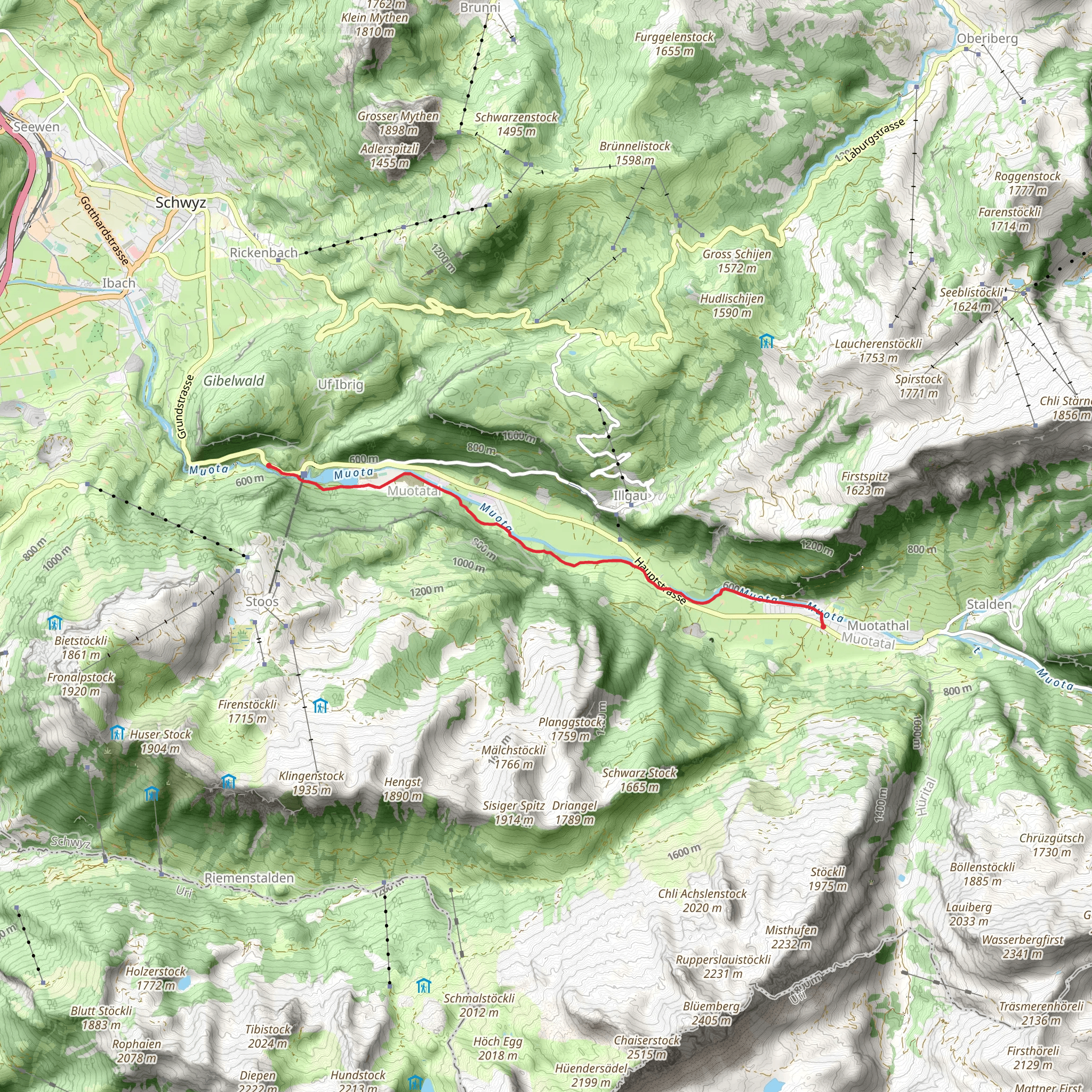 Witzwander Trail mobile static map