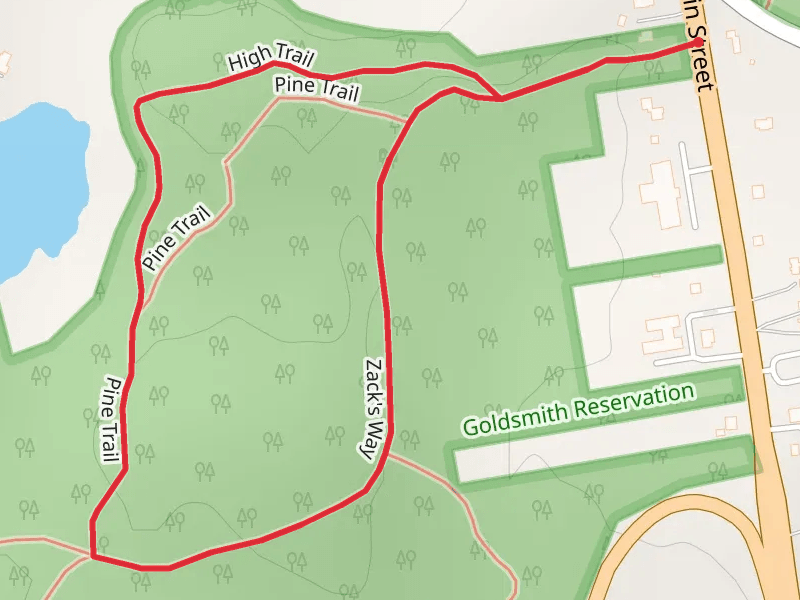 Pine Trail and Zack's Way Loop Trail