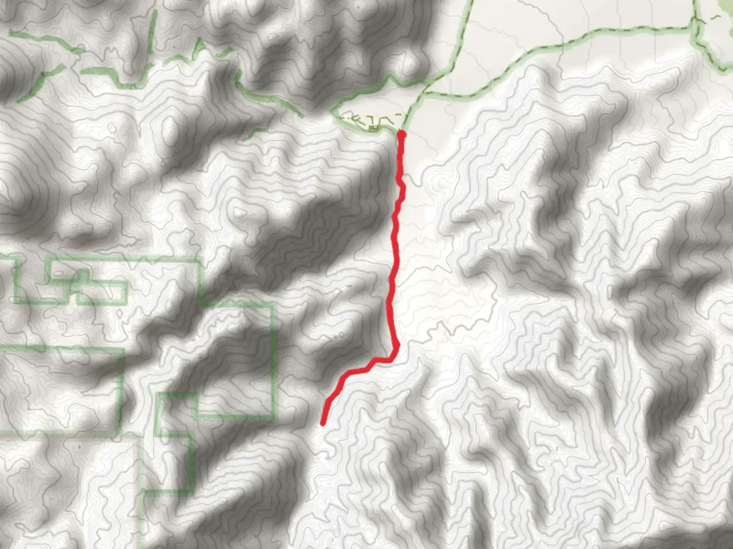 An image depicting the trail Indian Canyon Trail and its surrounding area.