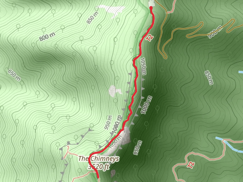 The Chimneys via Mountains-to-Sea Trail