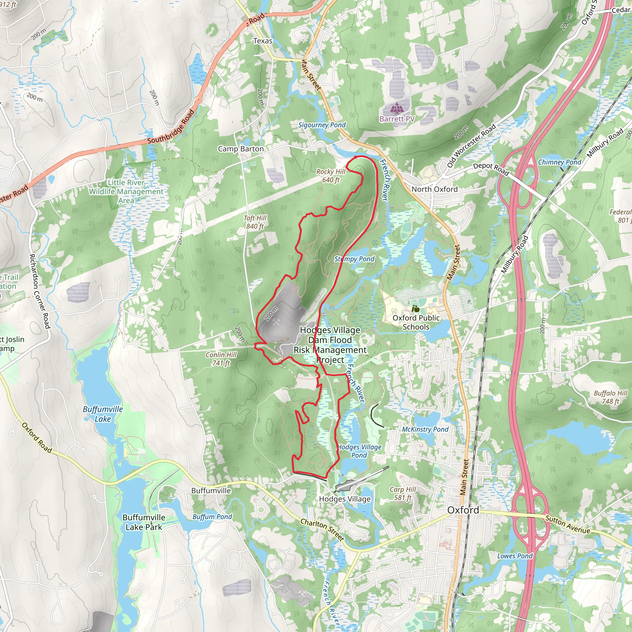 Sand and Gravel Pit Loop mobile static map