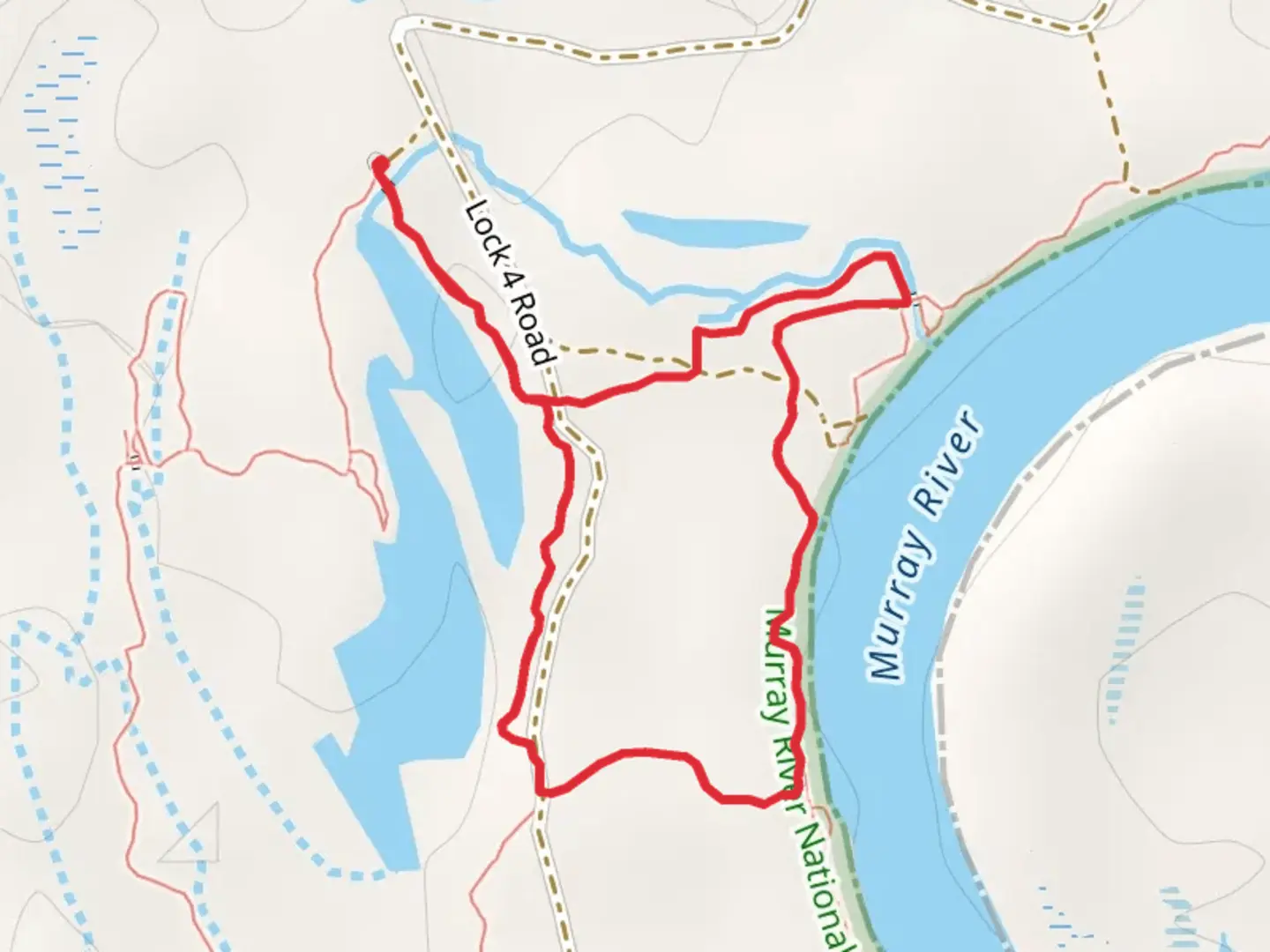 An image depicting the trail Ngak Indau Wetland Trail and its surrounding area.