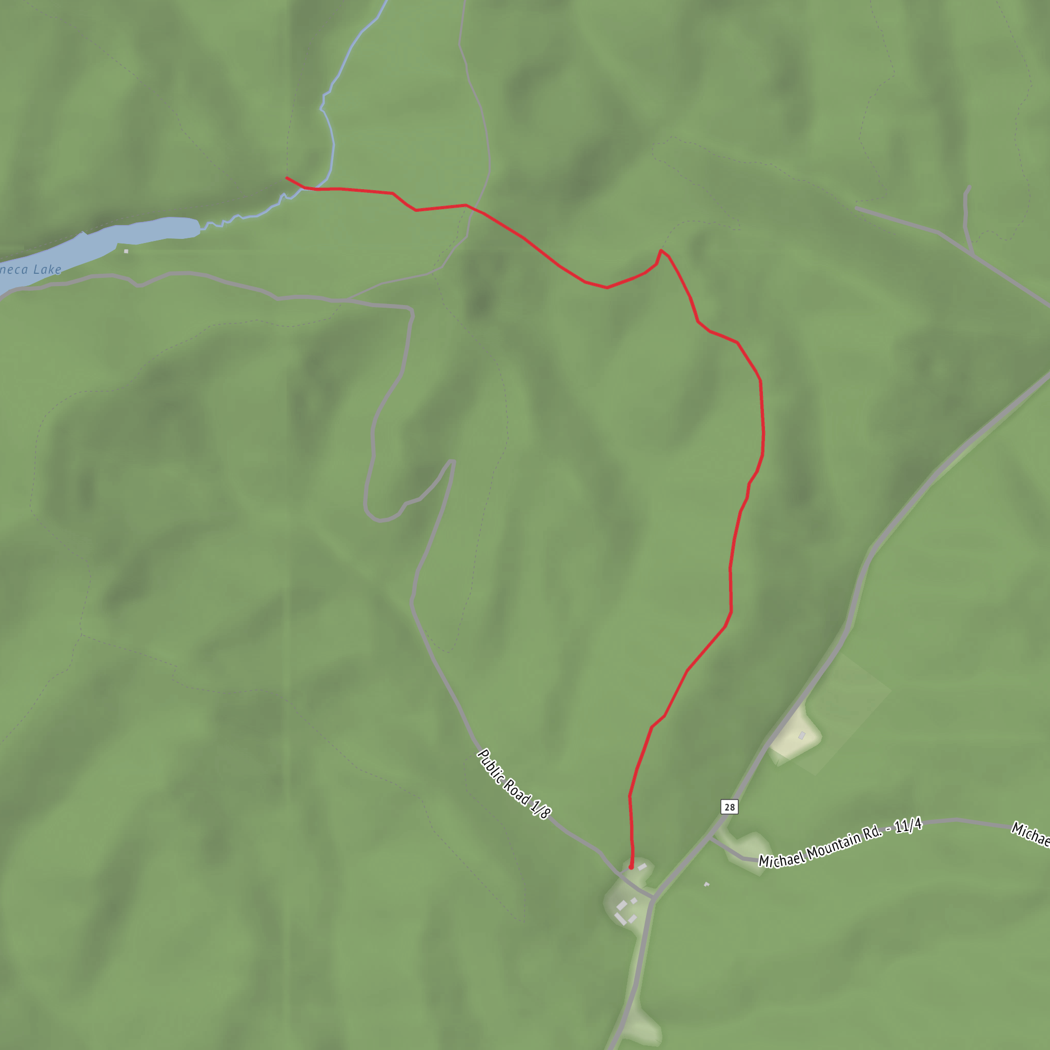 Hill Top Trail mobile static map