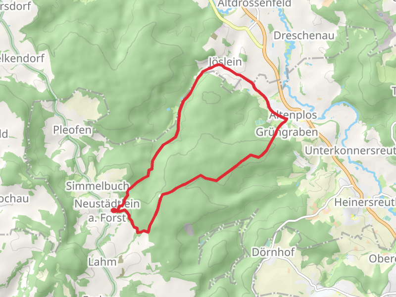 Altenplos and Neustädtlein am Forst Loop