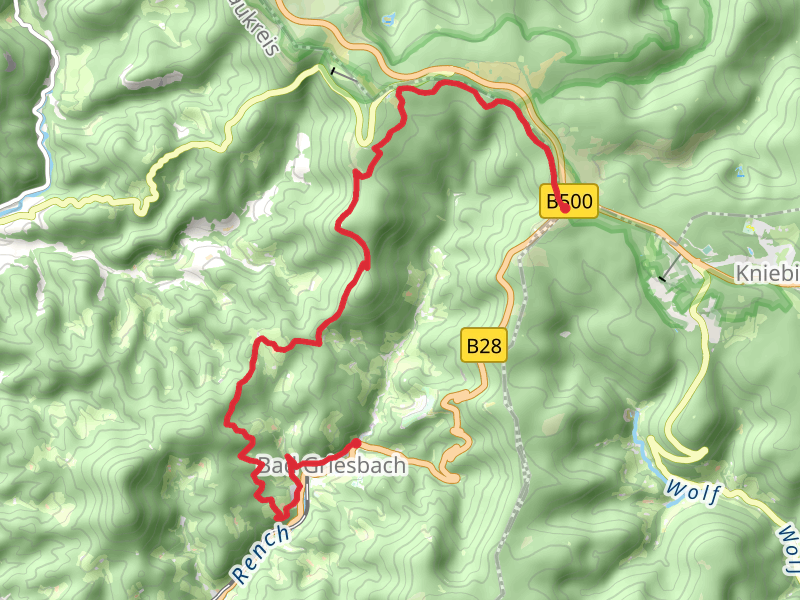 Alexanderschanze to Bad Griesbach Adlerbad via Holzbuehlweg - Breitenberg