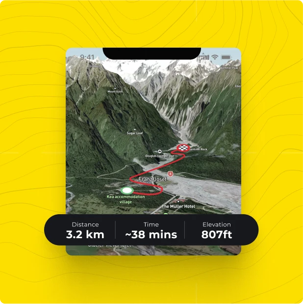 Plan custom hiking routes.