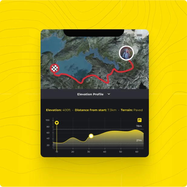Record your hike progress.