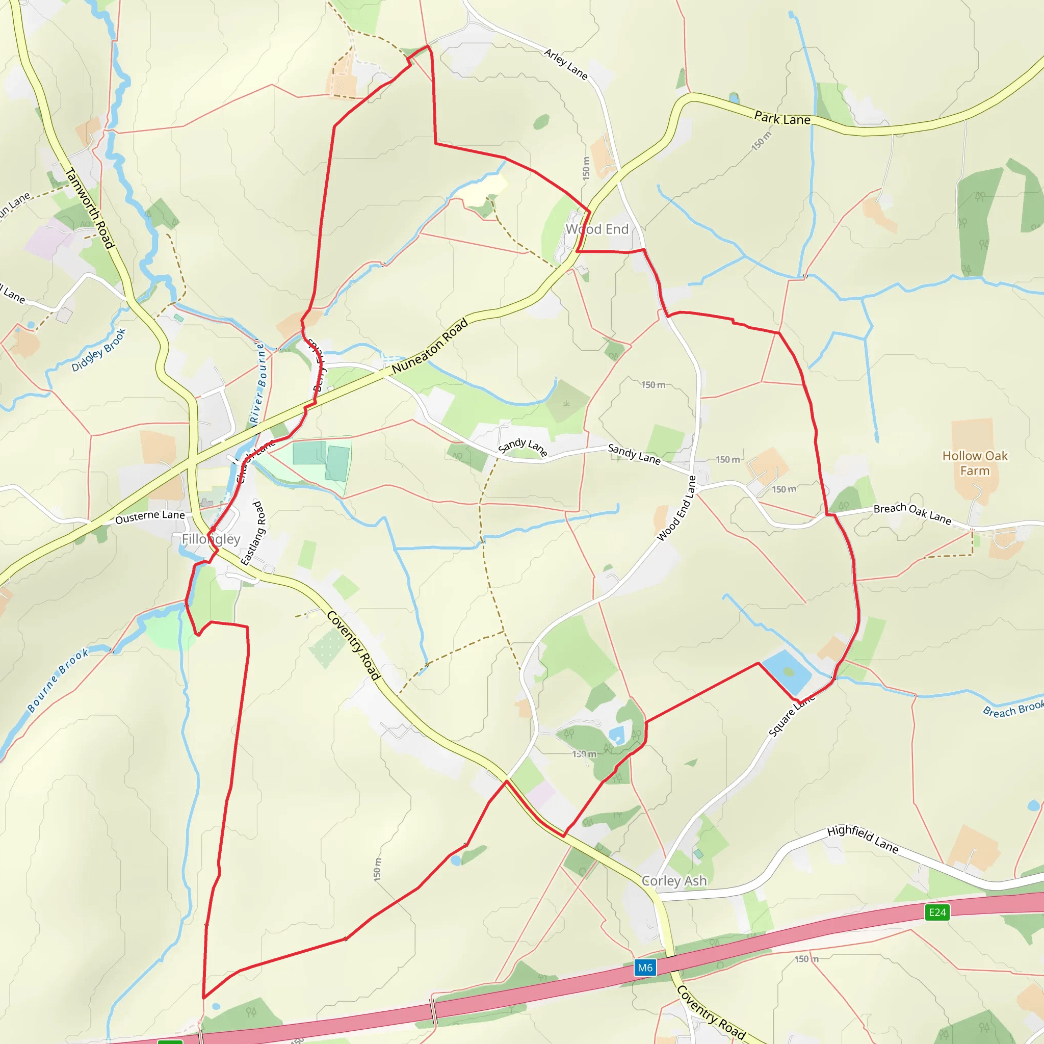 ACW Circular Walk 17 mobile static map