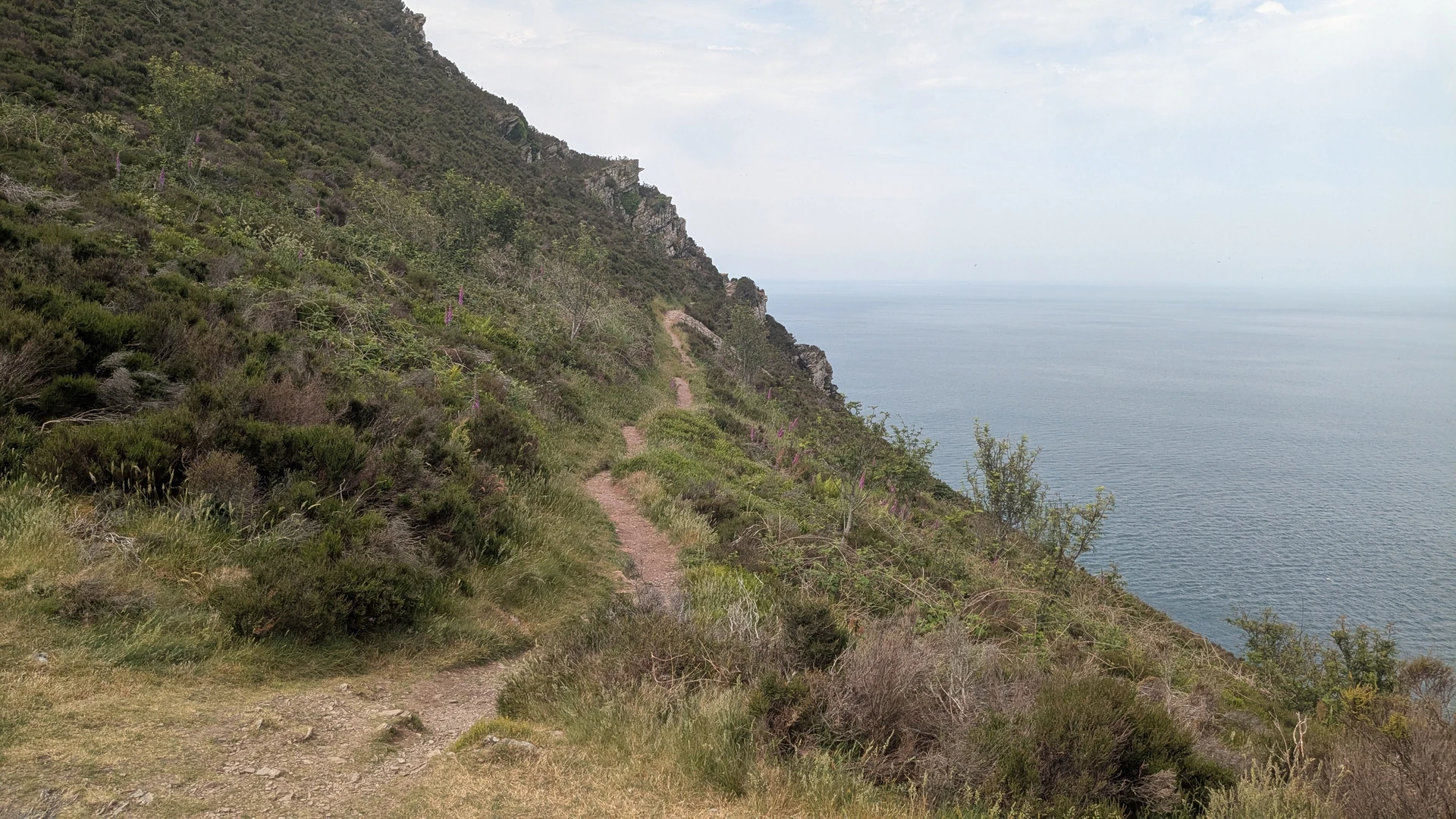 An image depicting the trail Hunter's inn Trentishoe Loop and its surrounding area.