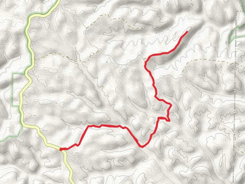 Ozark Highland Trail from Push Mountain Road