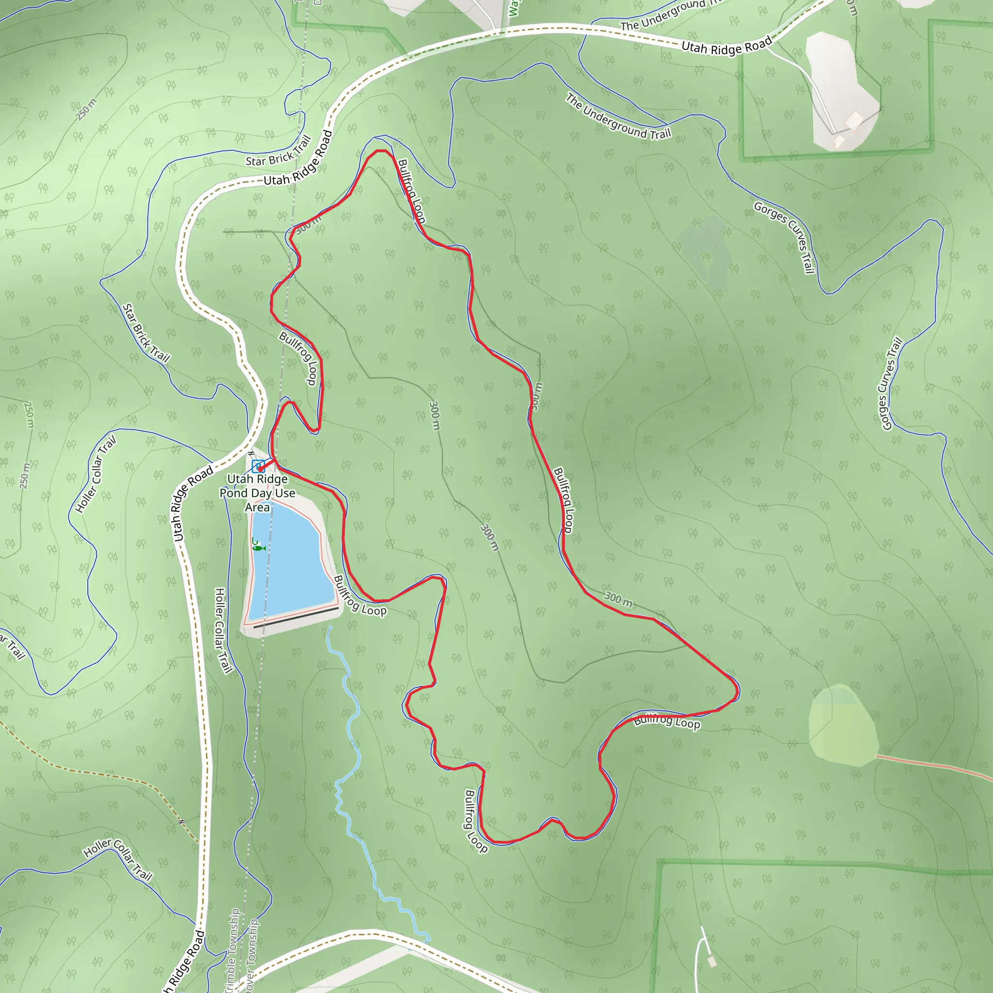 Bullfrog Loop mobile static map