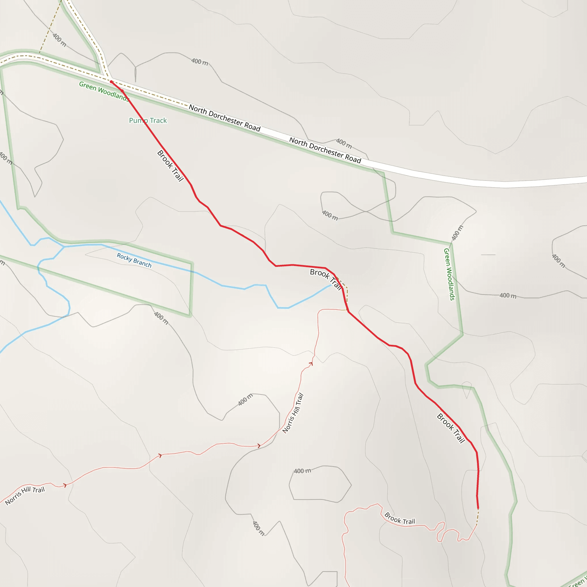 Rocky Branch Brook Trail mobile static map
