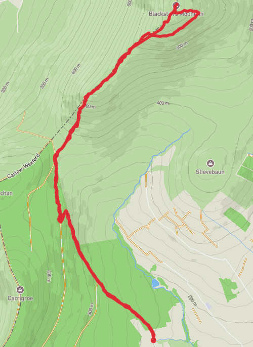 Blackstairs (MS Log 5/14) mobile static map