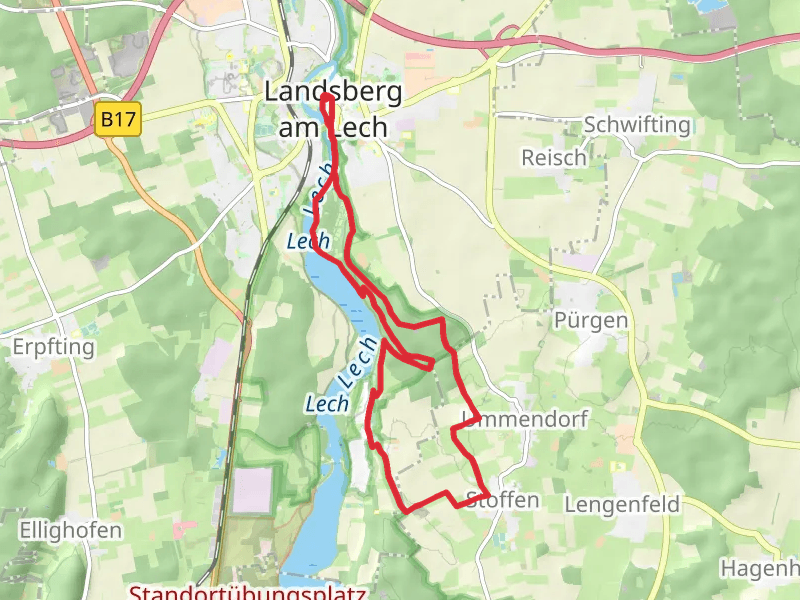 Landsberg to Stoffen Loop via Pobinger Wald
