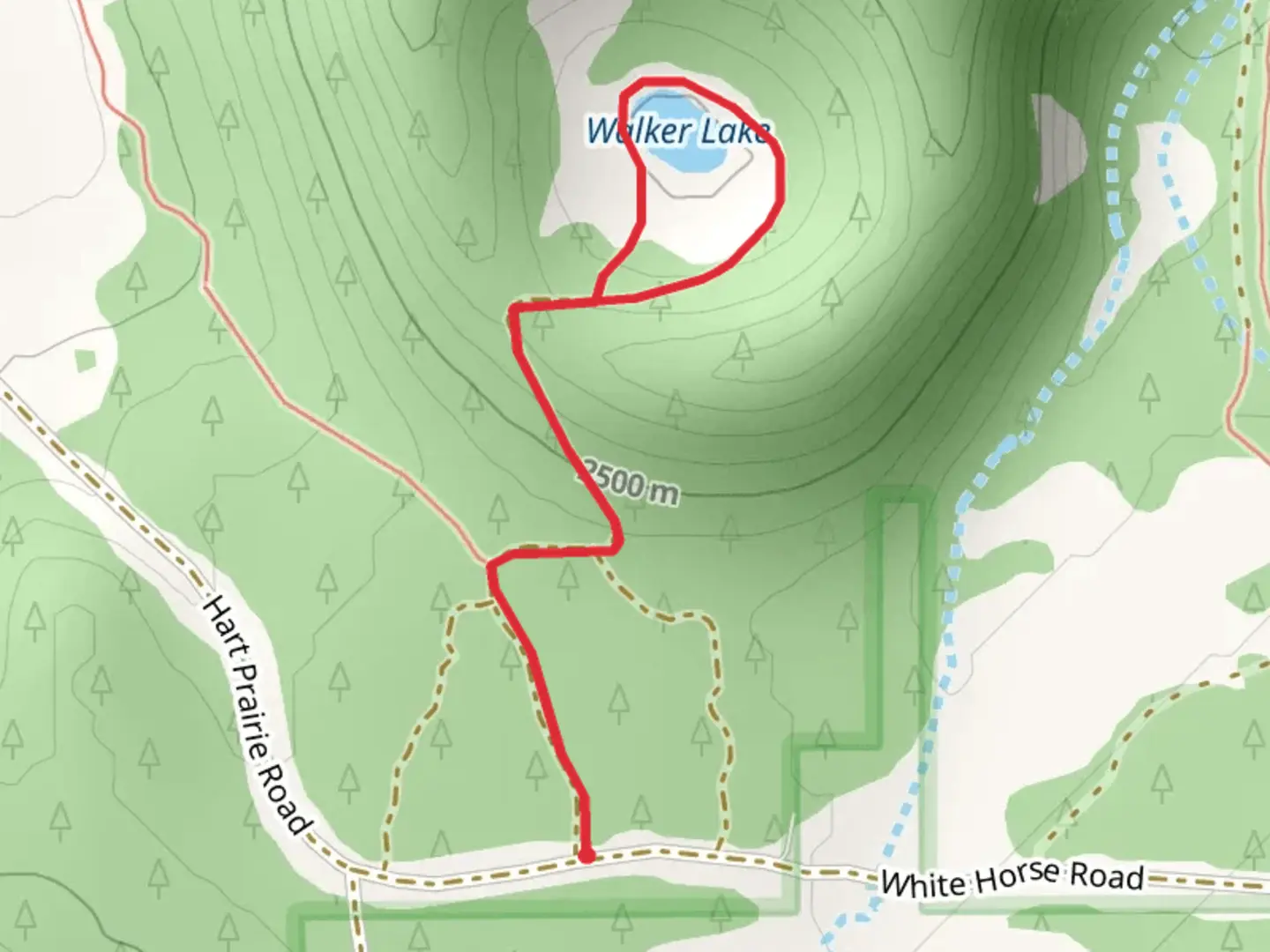 An image depicting the trail Walker Lake Loop and its surrounding area.