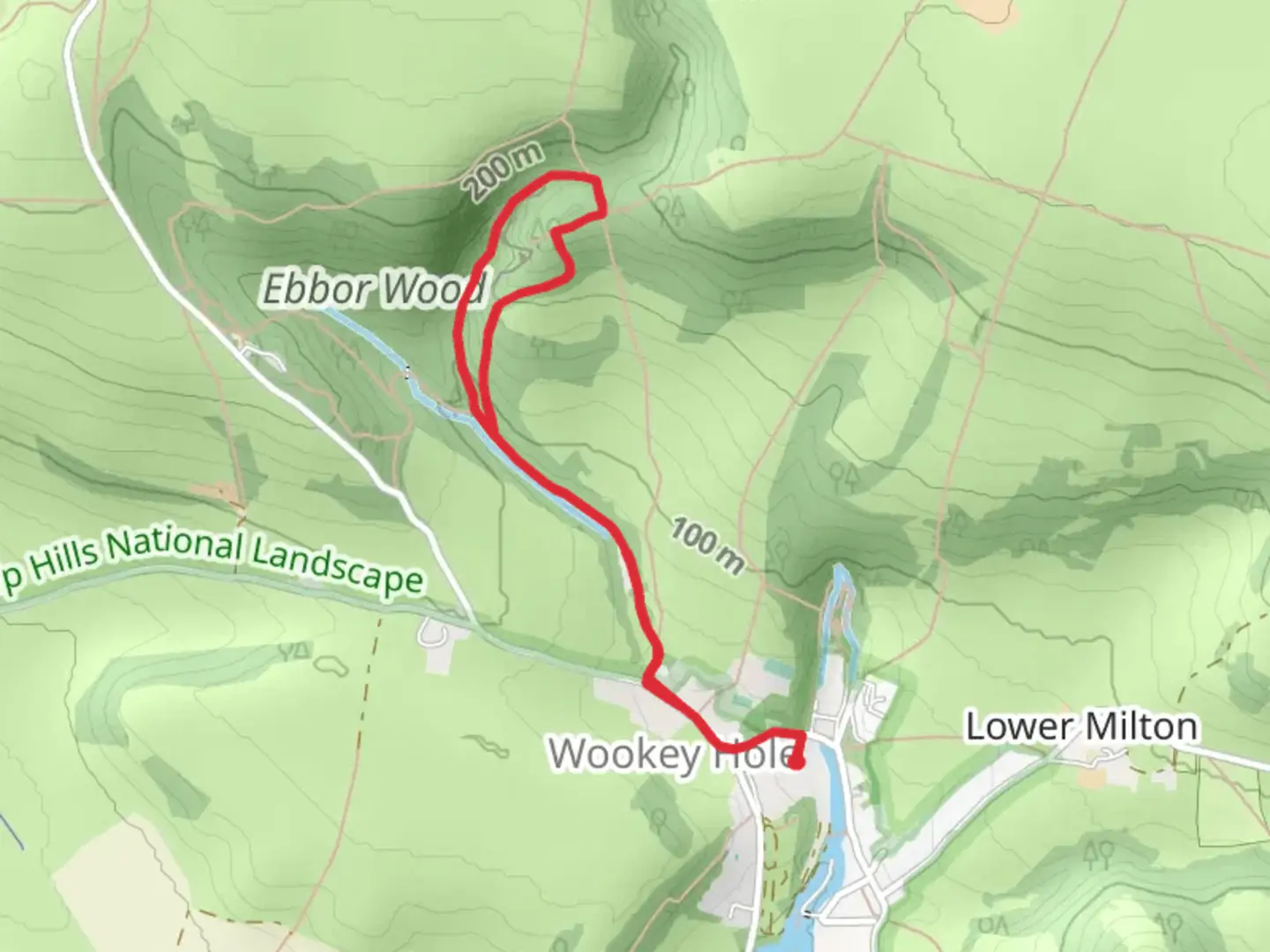 An image depicting the trail Ebbor Wood Walk and its surrounding area.