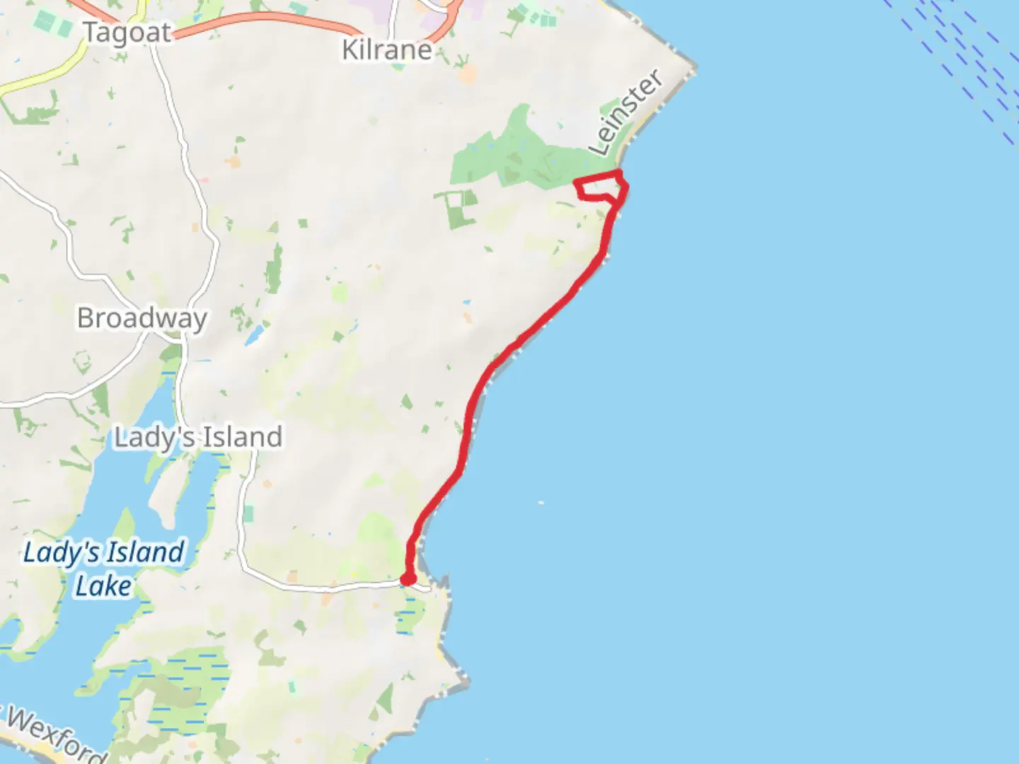 An image depicting the trail St Helen's to Carne Trail and its surrounding area.