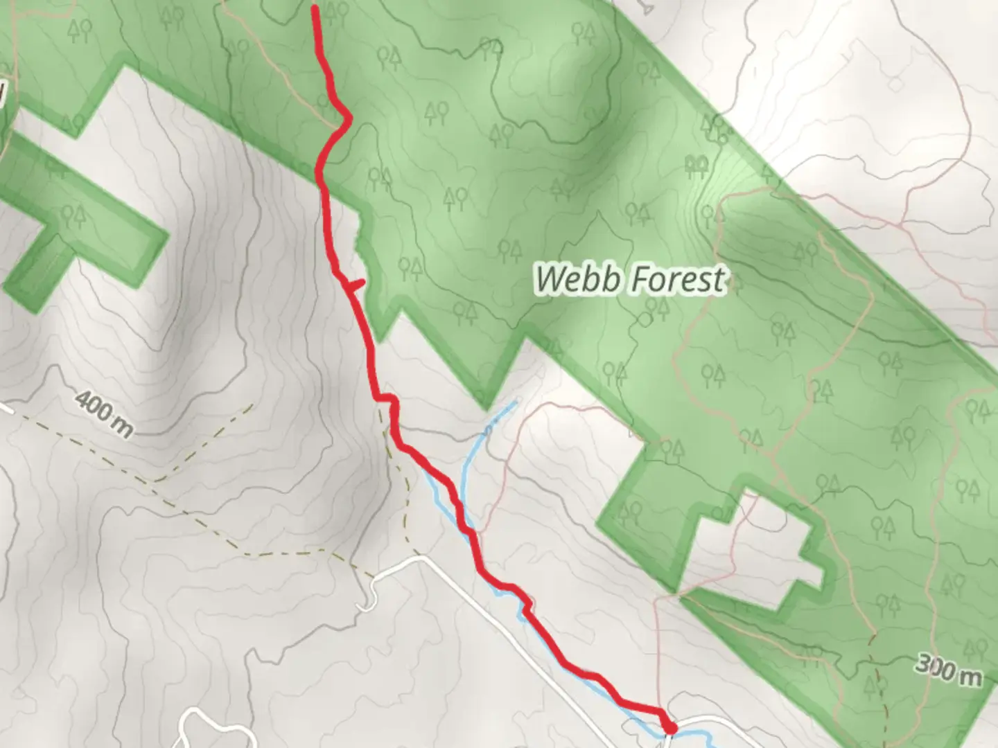 An image depicting the trail Great Brook Trail and its surrounding area.