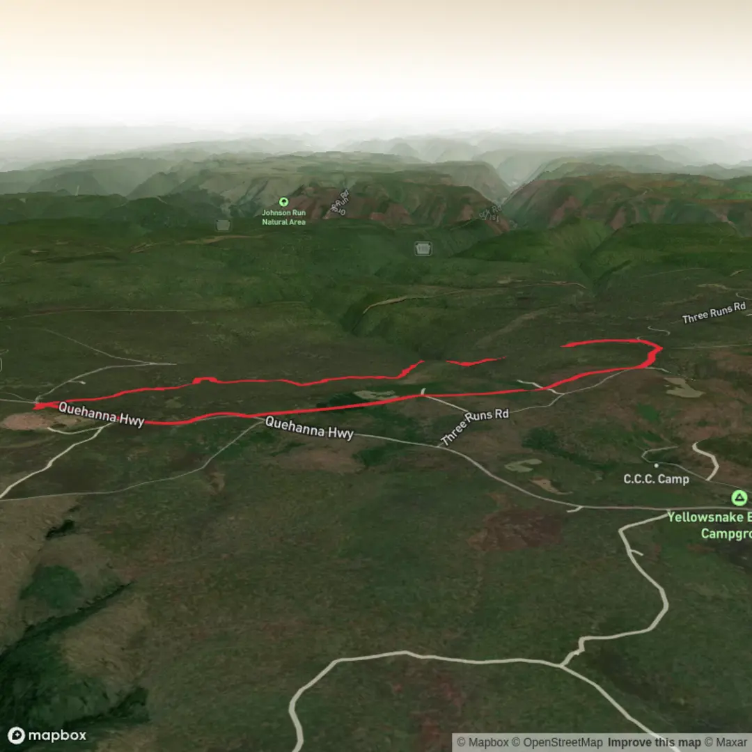 An image depicting the trail Big spring draft and its surrounding area.