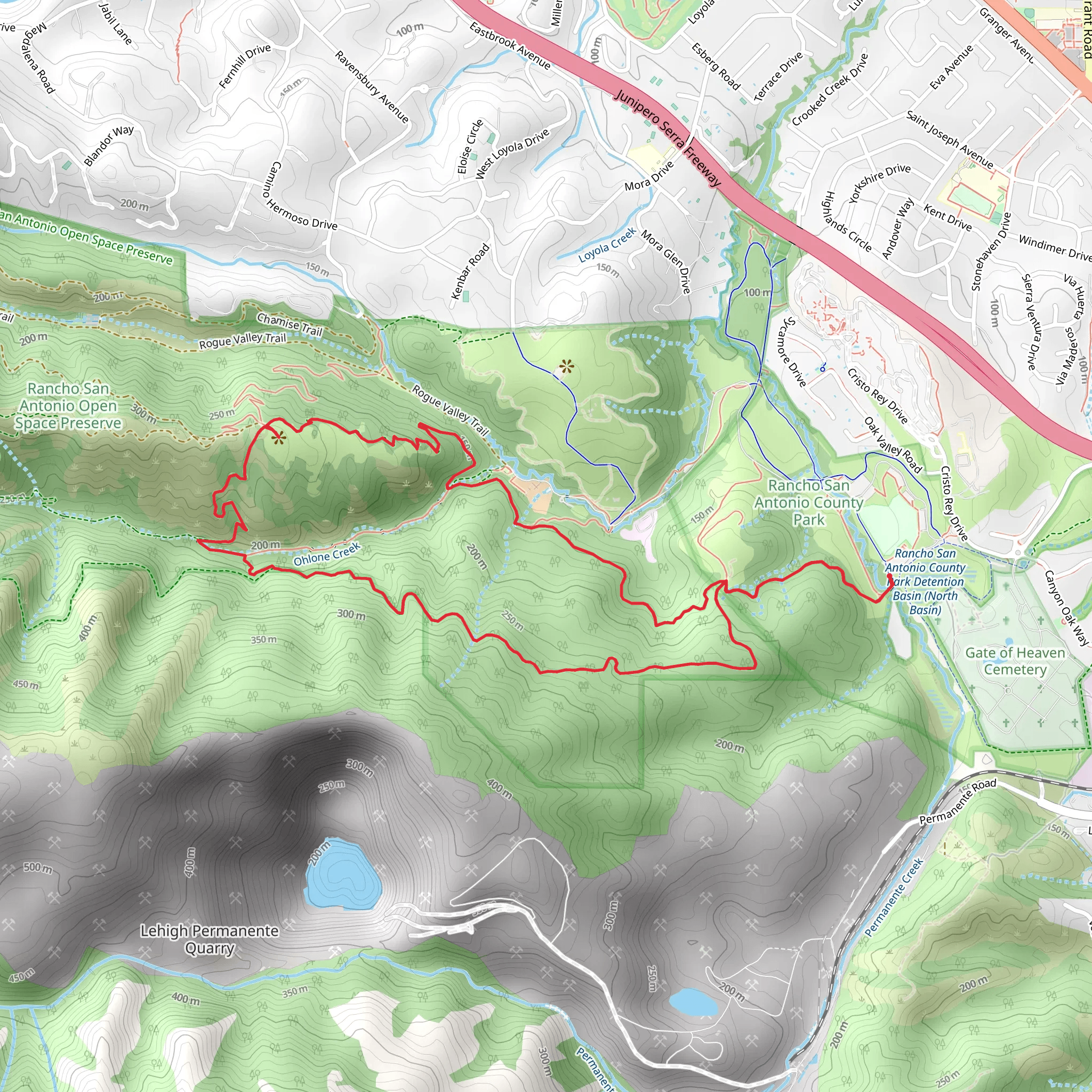 Stephen E Abbors - Higher Meadow - Coyote Loop Trail mobile static map