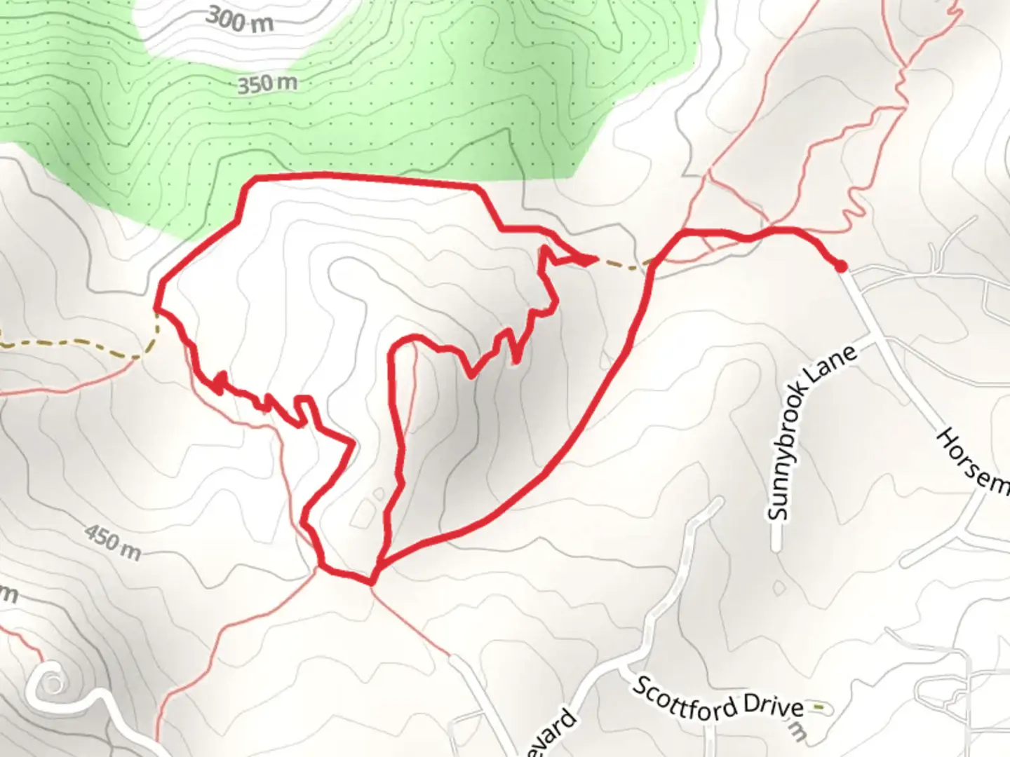 An image depicting the trail Valley View Loop Trail and its surrounding area.