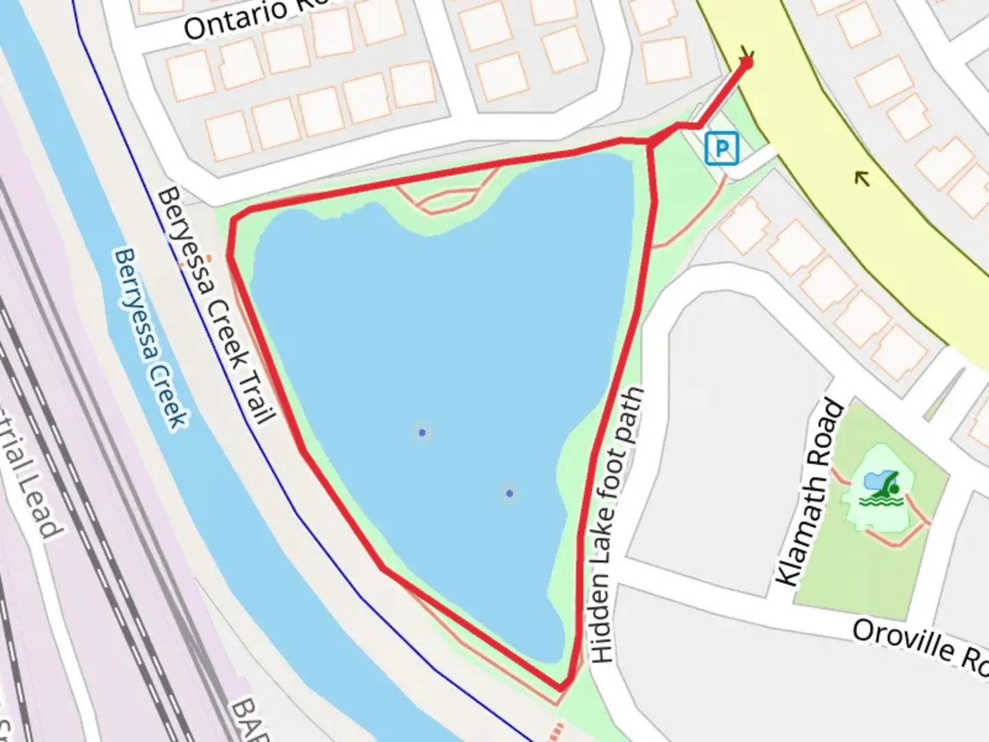 An image depicting the trail Hidden Lake Loop and its surrounding area.