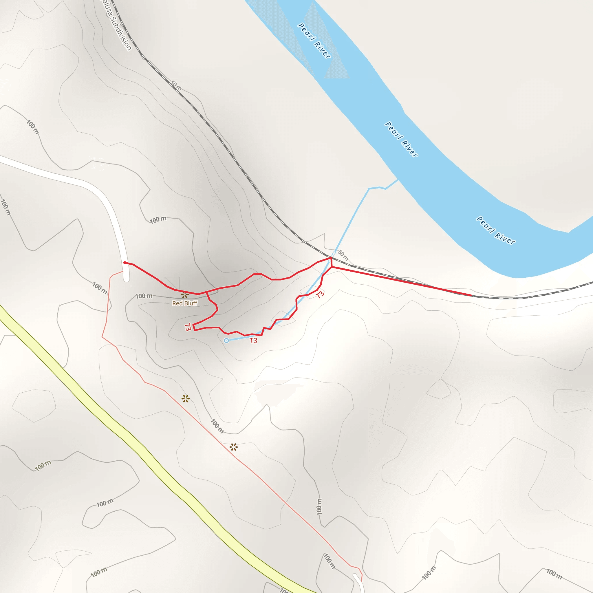 Pearl River Loop Walk mobile static map