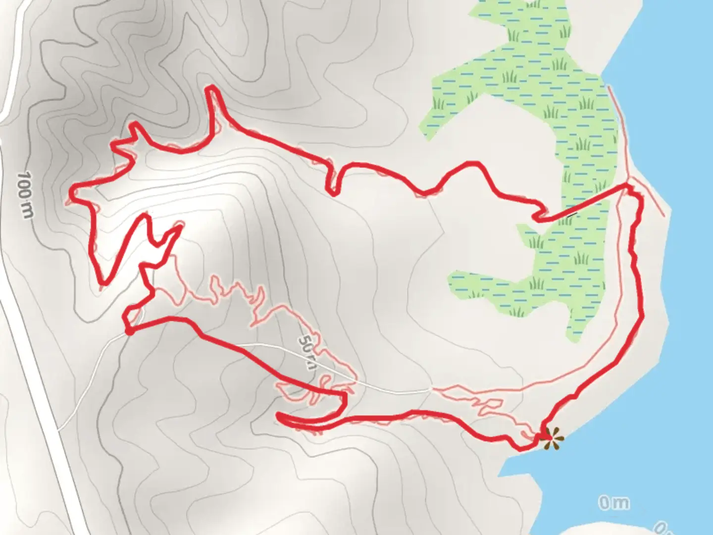 An image depicting the trail Winchester Creek Loop and its surrounding area.