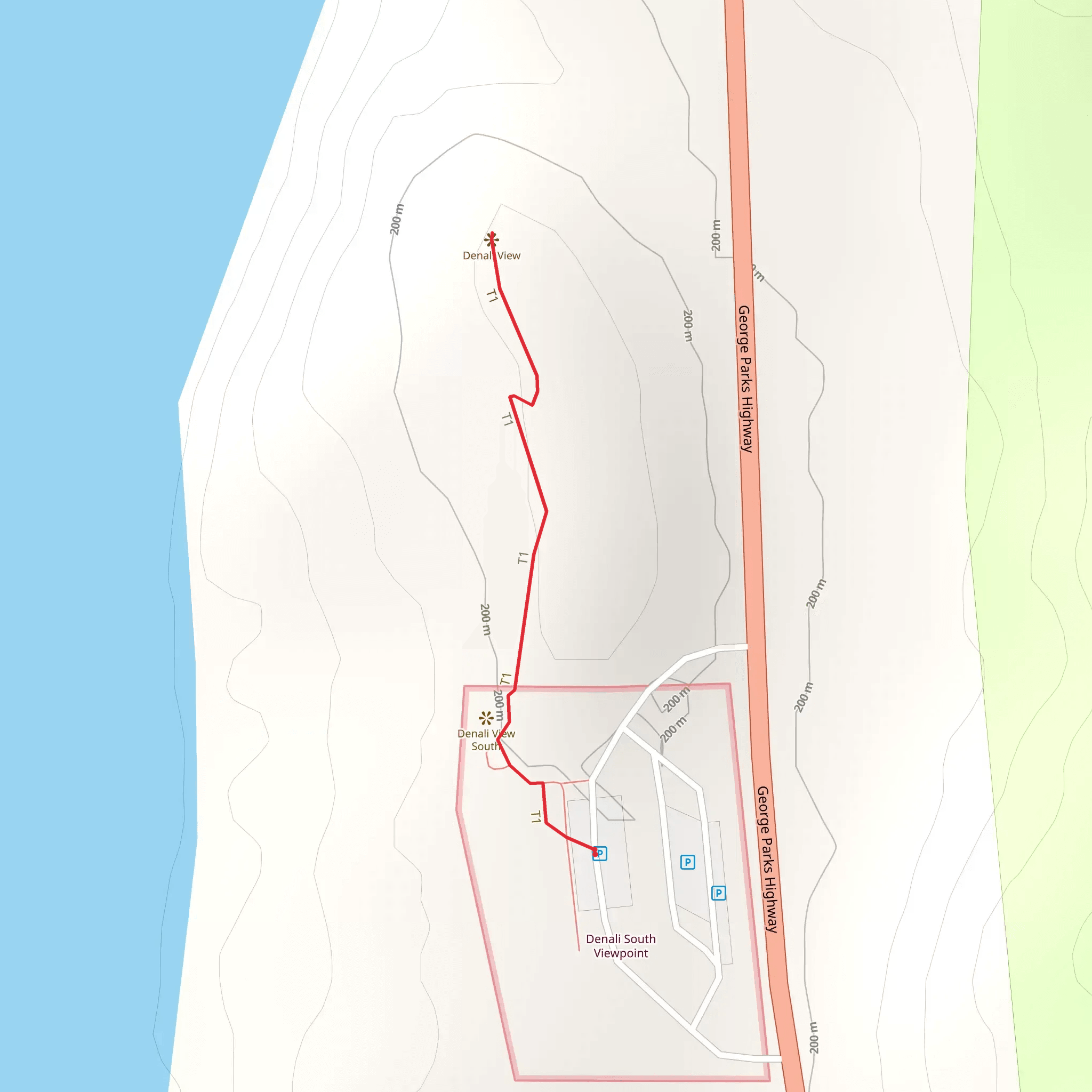 George Parks Highway mobile static map