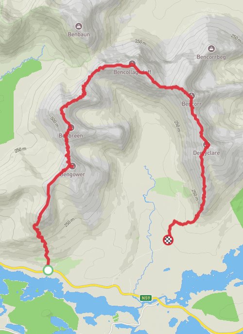 Brilliant tough hike  mobile static map