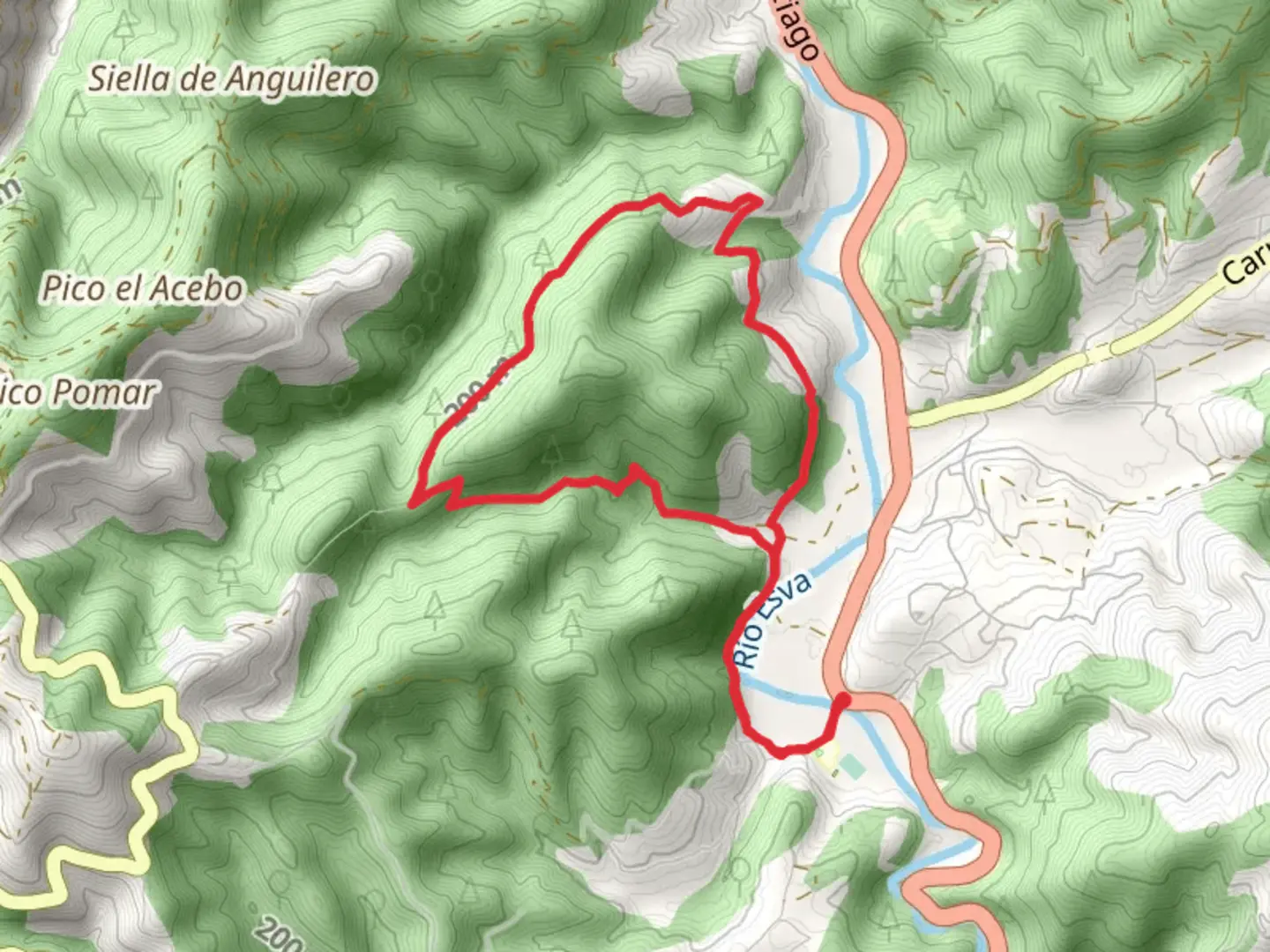 An image depicting the trail The Llugarinos and its surrounding area.