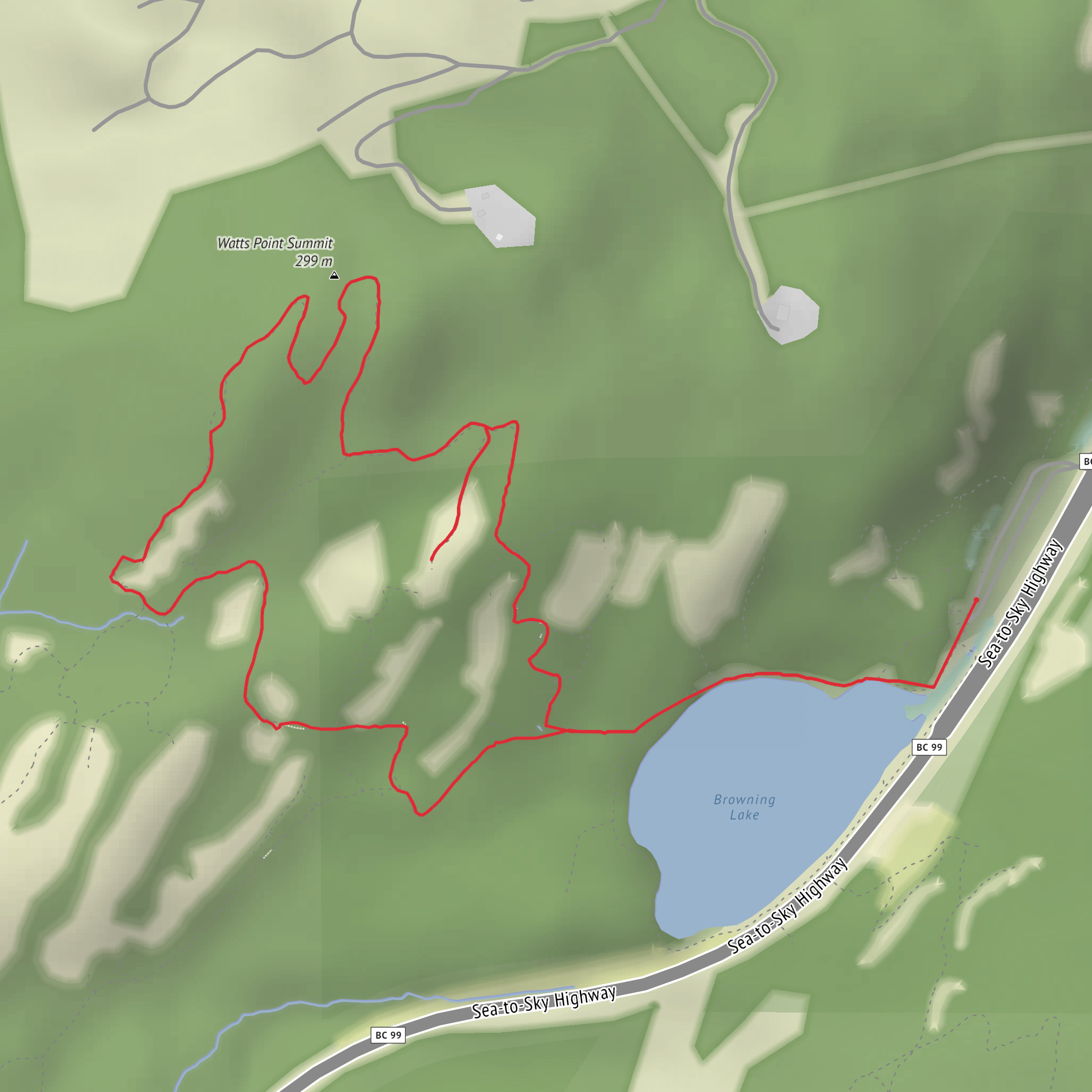 Murrin Park and Jurassic Ridge Trail mobile static map