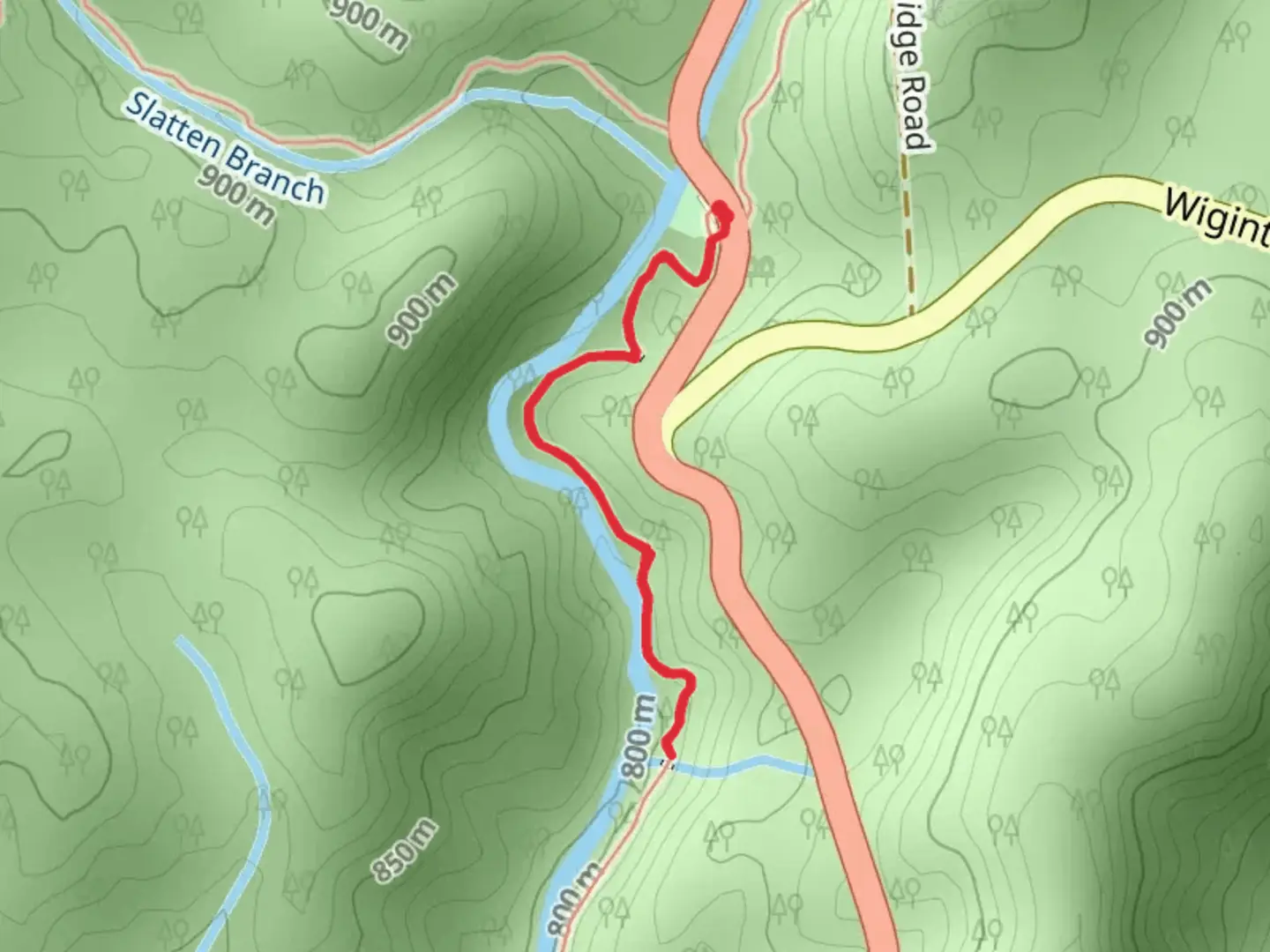 An image depicting the trail Foothills Trail - Wiginton Road and its surrounding area.
