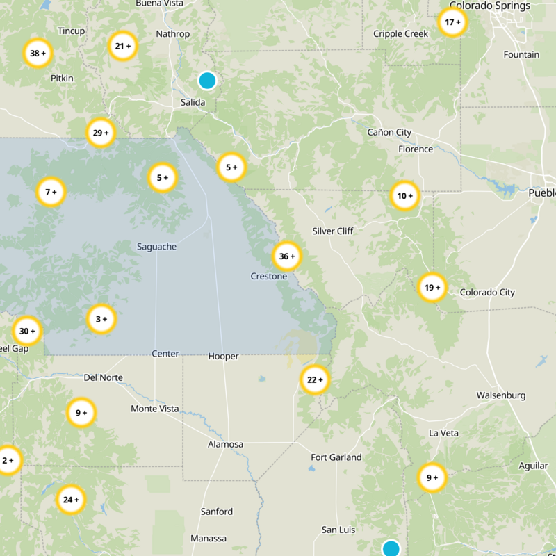 Saguache County Static Map