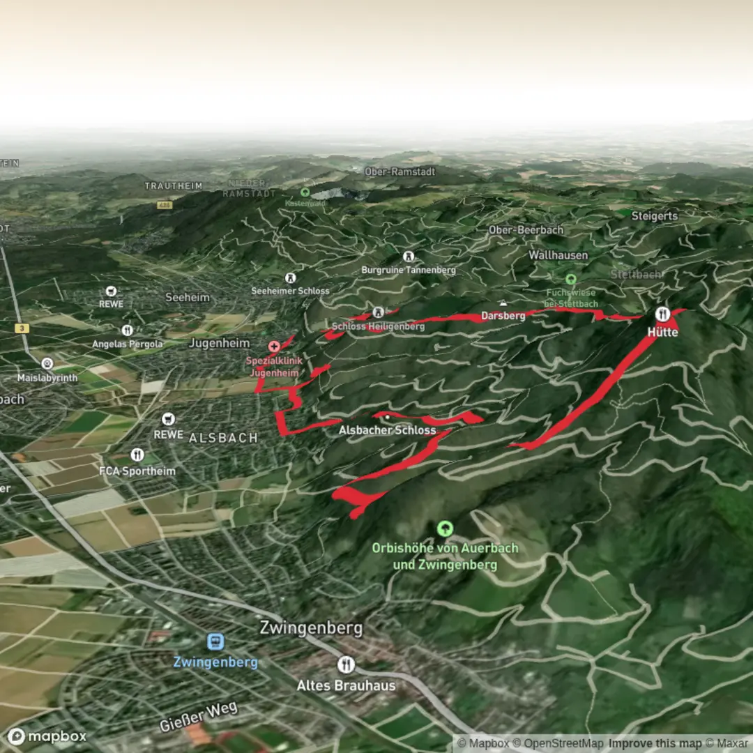 An image depicting the trail Frankfurt Jannis and its surrounding area.