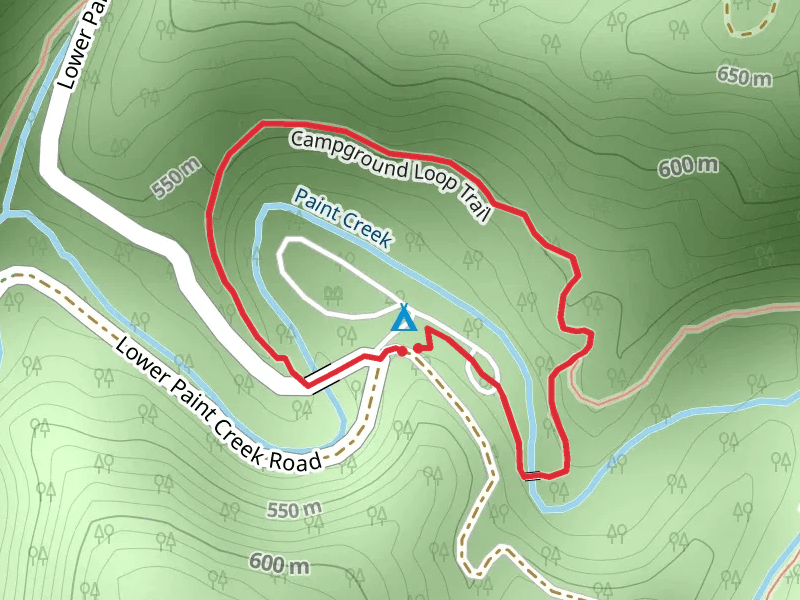 Paint Creek Campground Loop Trail Loop