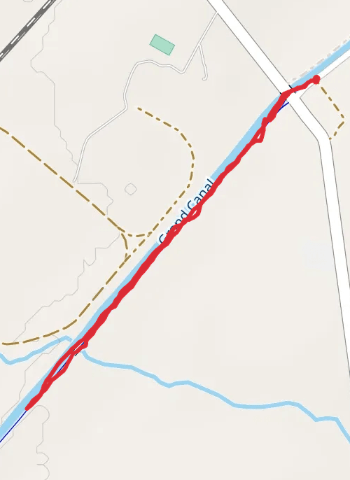 Hike on Royal Canal Greenway mobile static map
