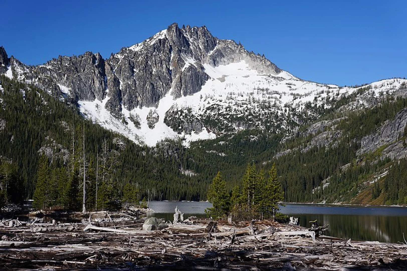 An image depicting the trail Three Brothers Mountain Trail and its surrounding area.