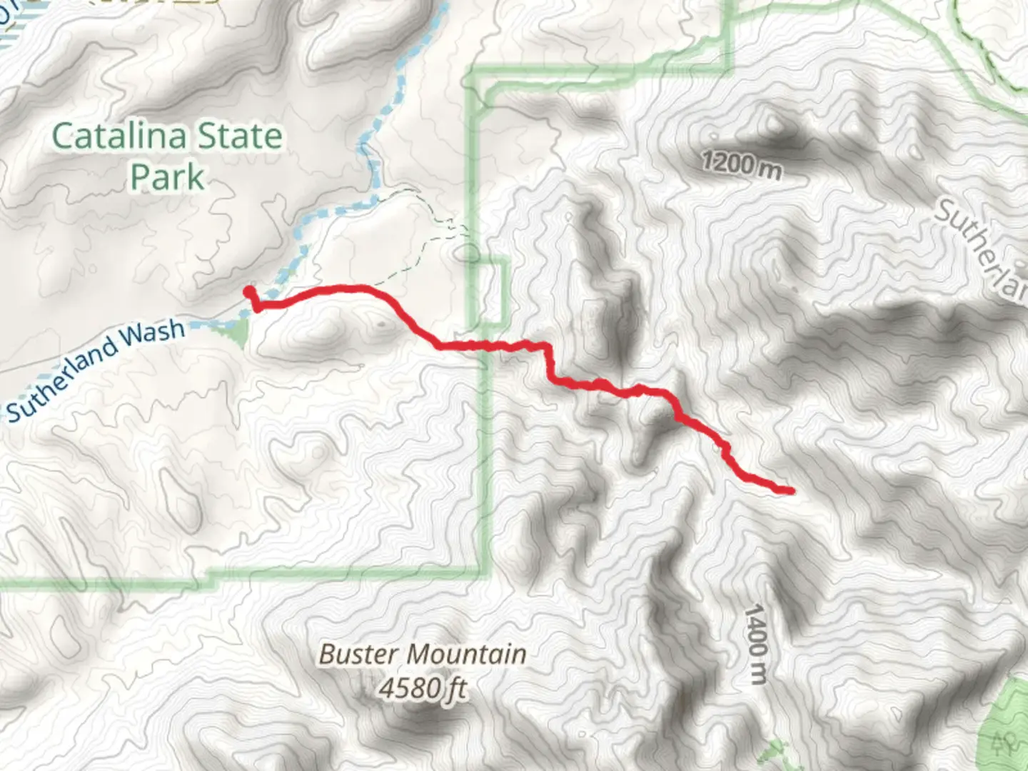 An image depicting the trail Romero Canyon Trail and its surrounding area.
