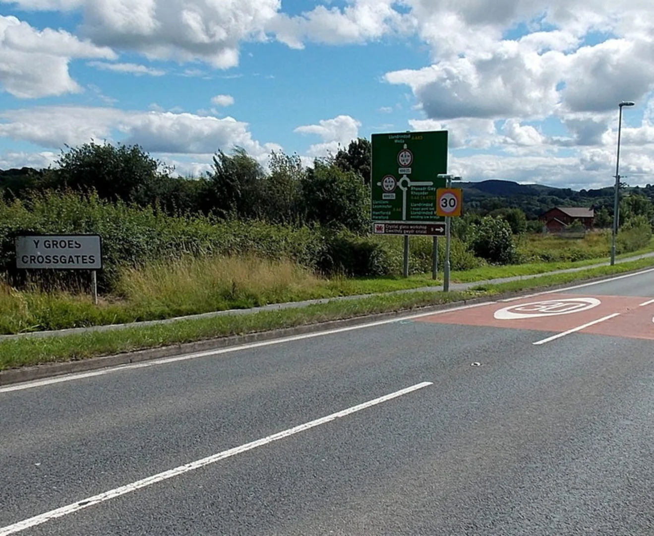 An image depicting the trail Llanbadarn Fawr Community Trail and its surrounding area.