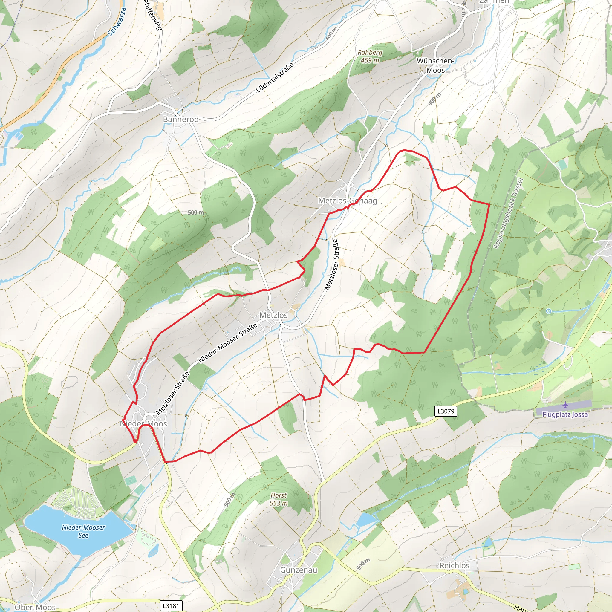 Moosgrundweg mobile static map