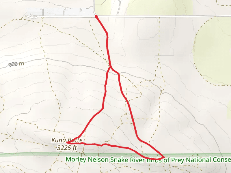 Kuna Butte Loop via Forrey Road