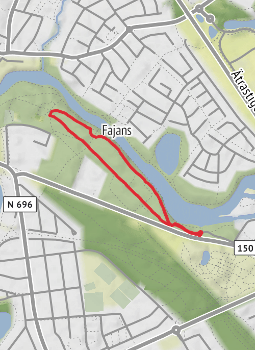 Hike from Falkenberg mobile static map