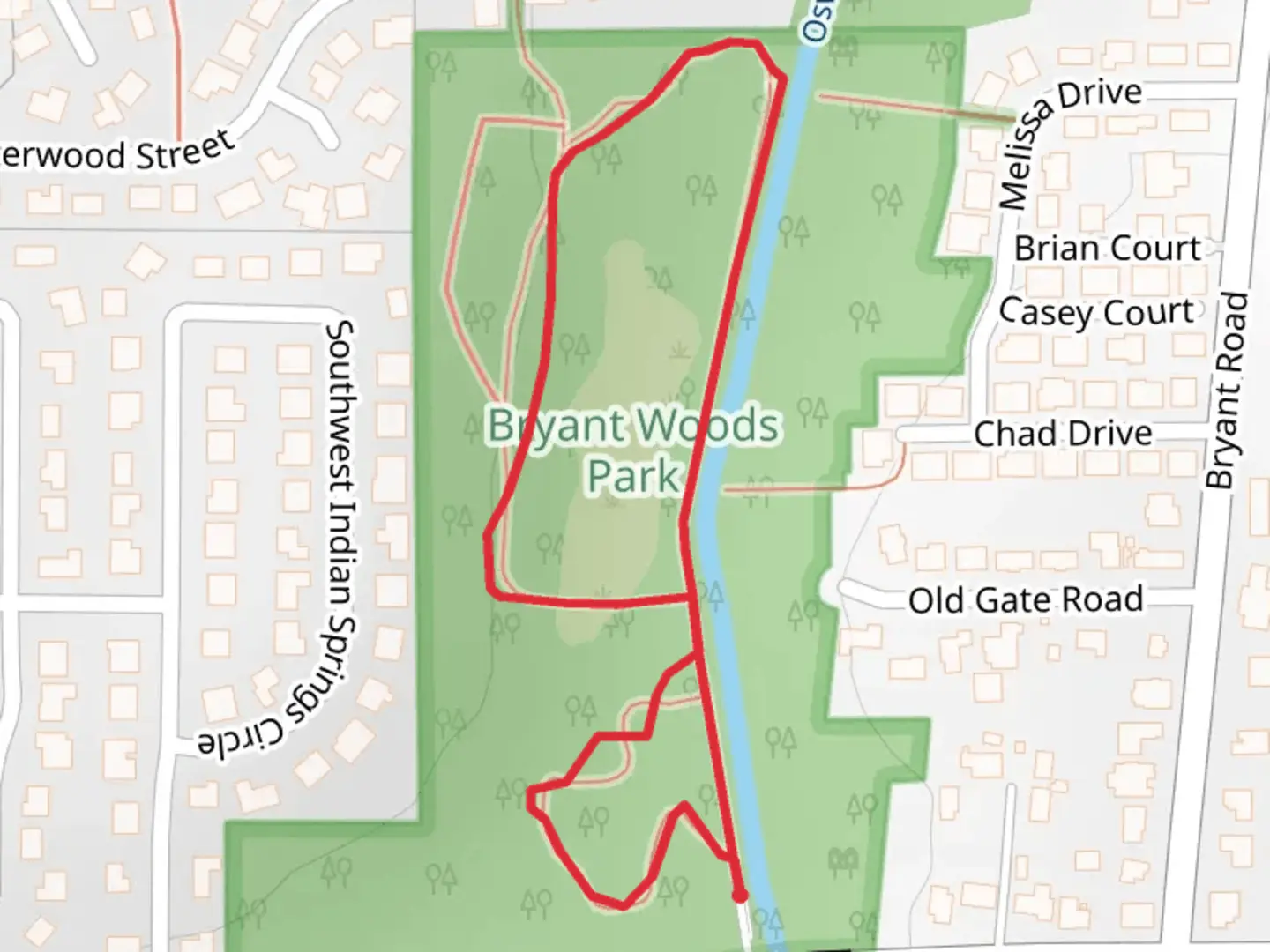 An image depicting the trail Oswego Canal Loop and its surrounding area.